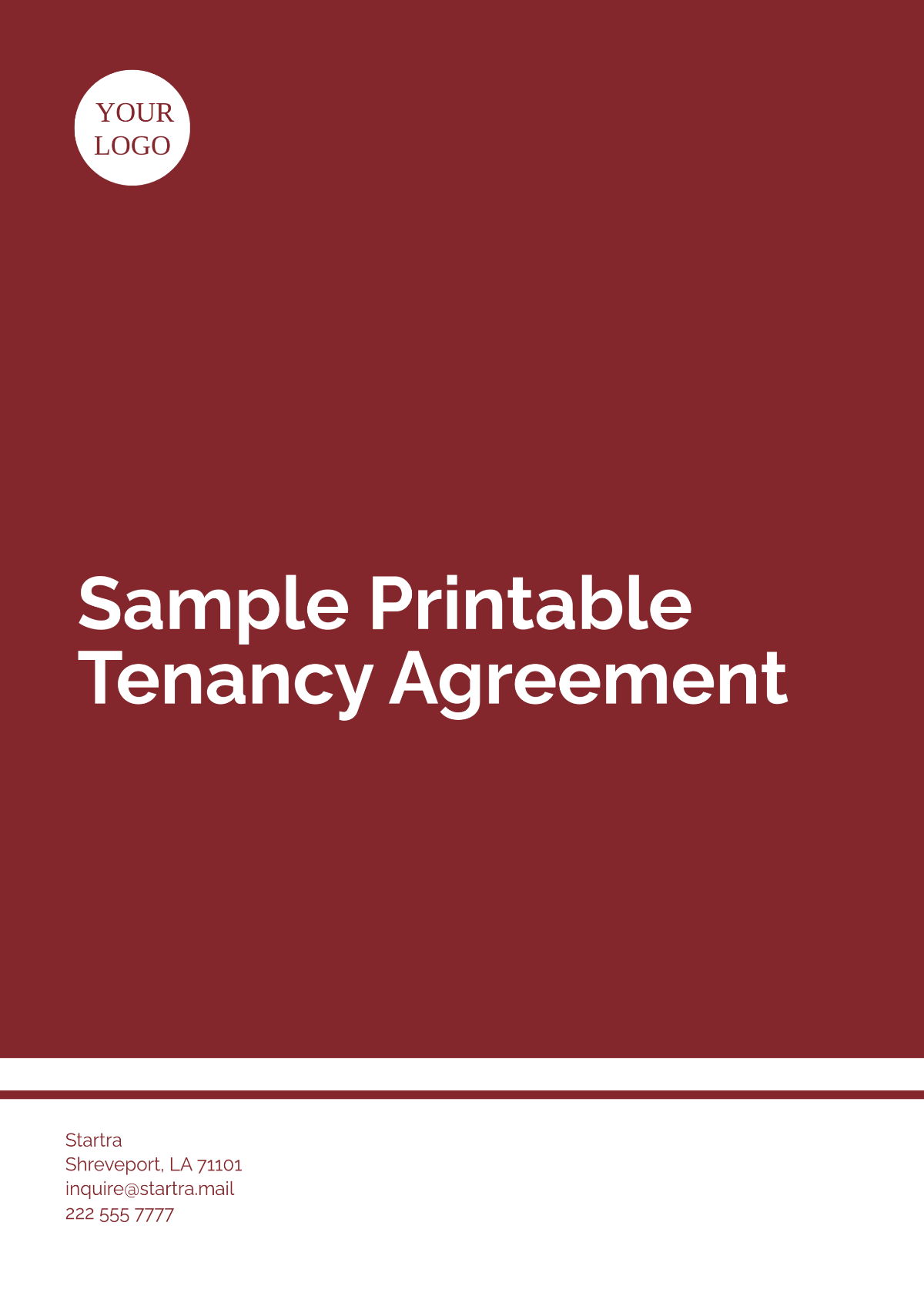 Free Sample Printable Tenancy Agreement Template