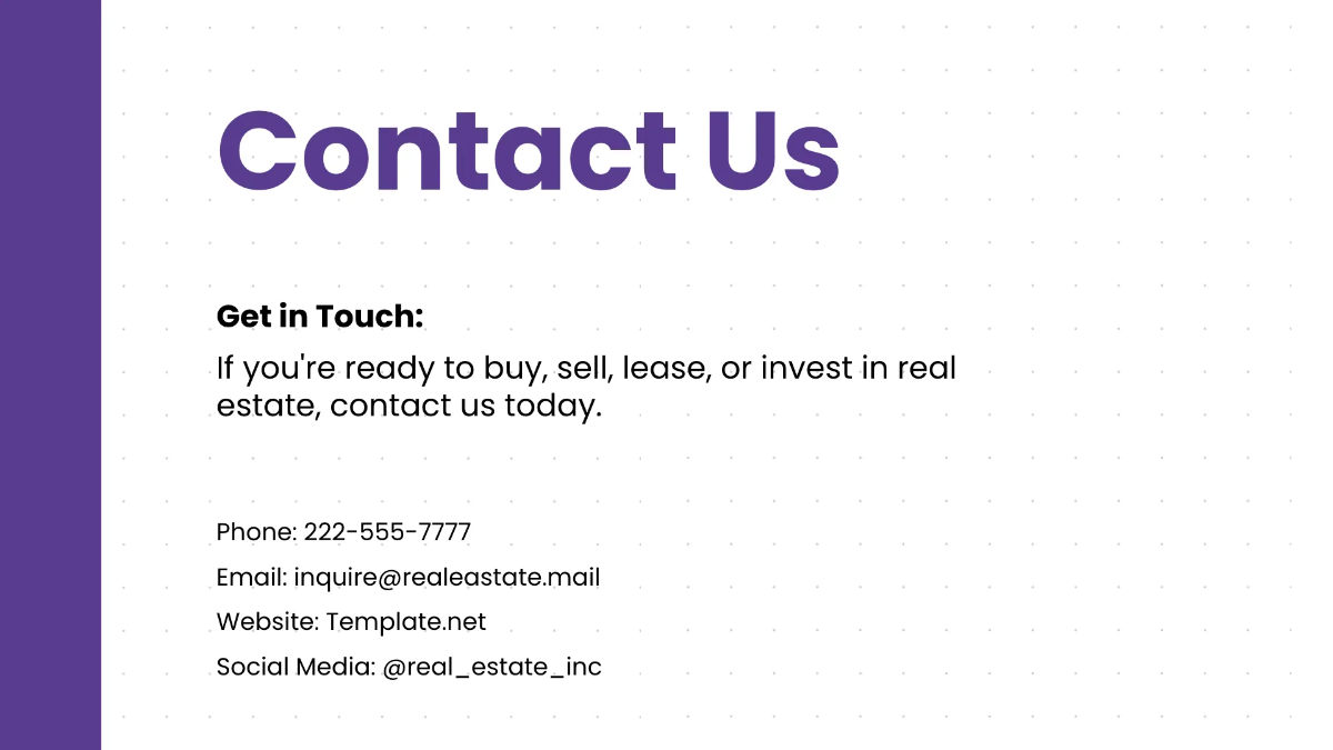 Free Business Presentation Template to Edit Online