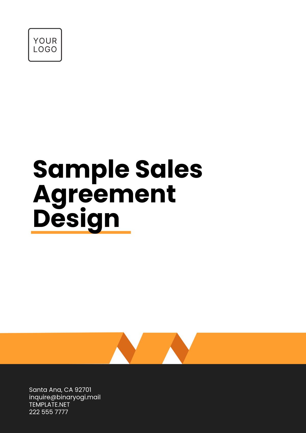 Free Sample Sales Agreement Design Template