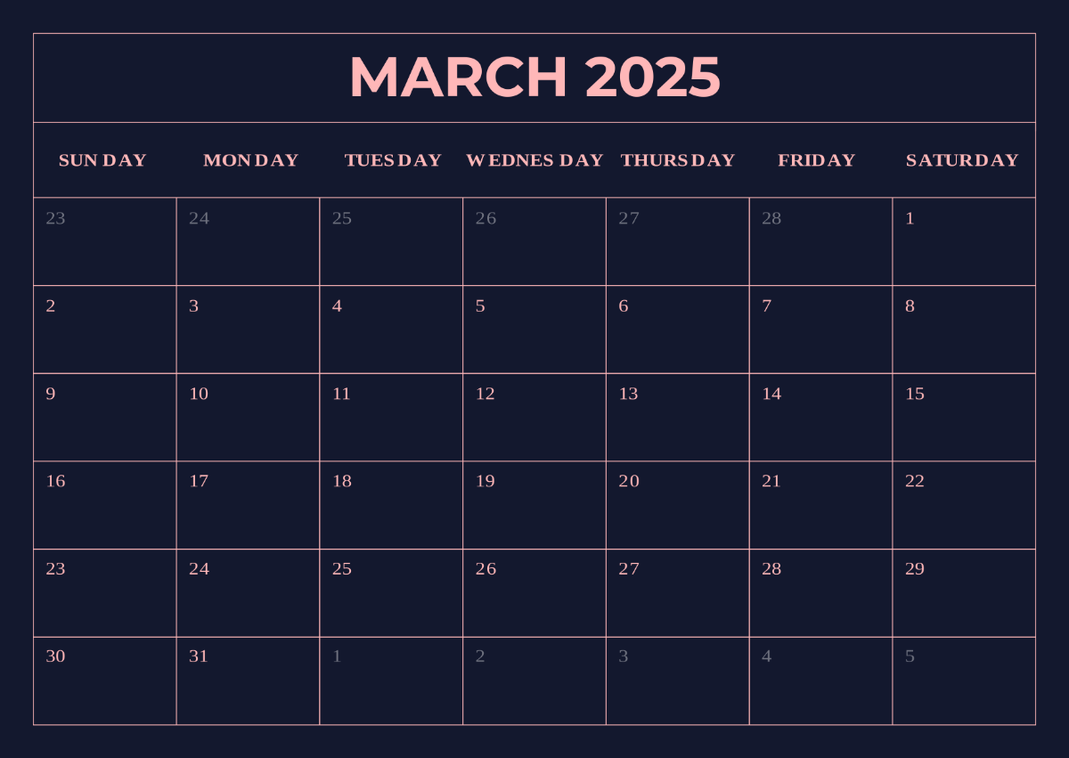 Moon Phases For March 2026 Calendar Free 2025 Calendar Printable