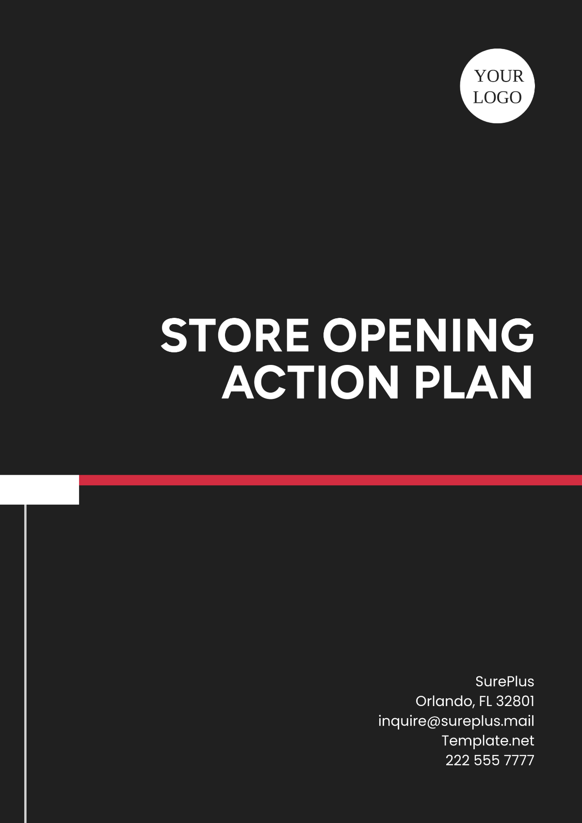 Free Store Opening Action Plan Template