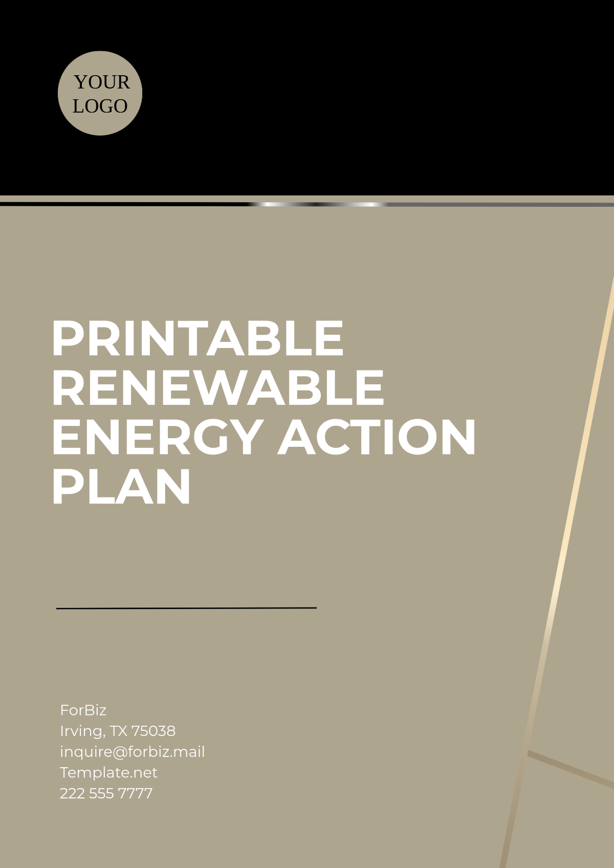 Free Printable Renewable Energy Action Plan Template