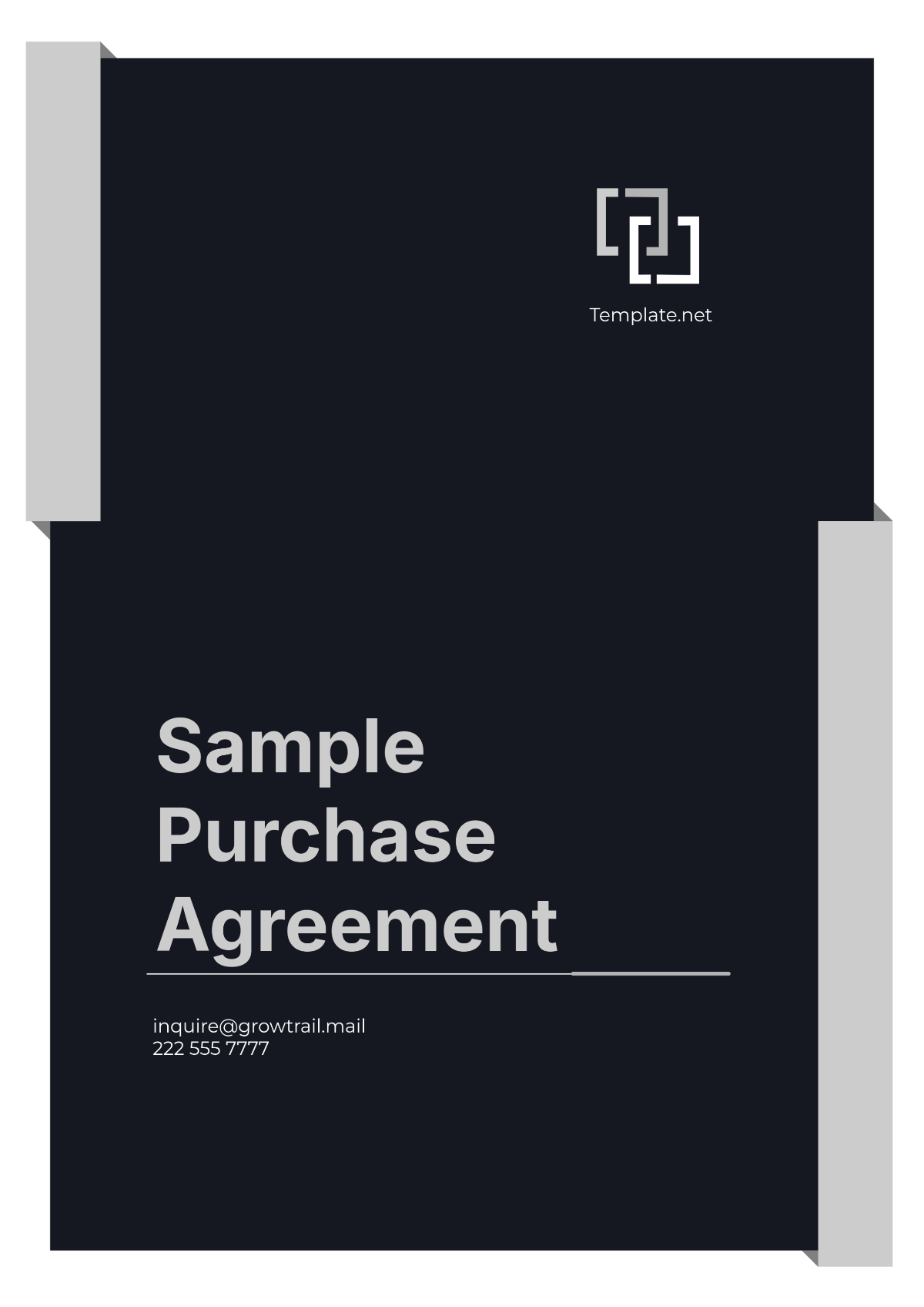 Free Sample Purchase Agreement Template