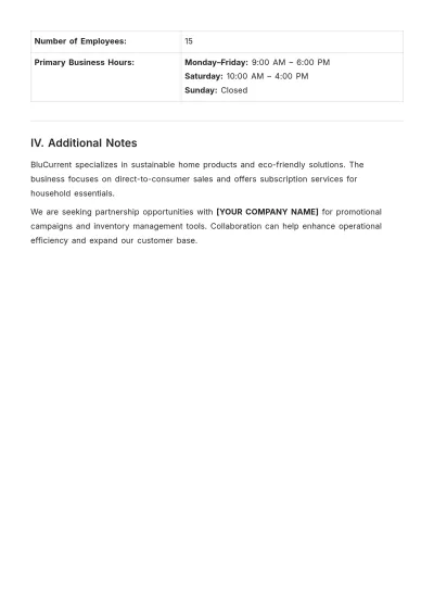 Free Small Business Customer Information Sheet Template to Edit Online