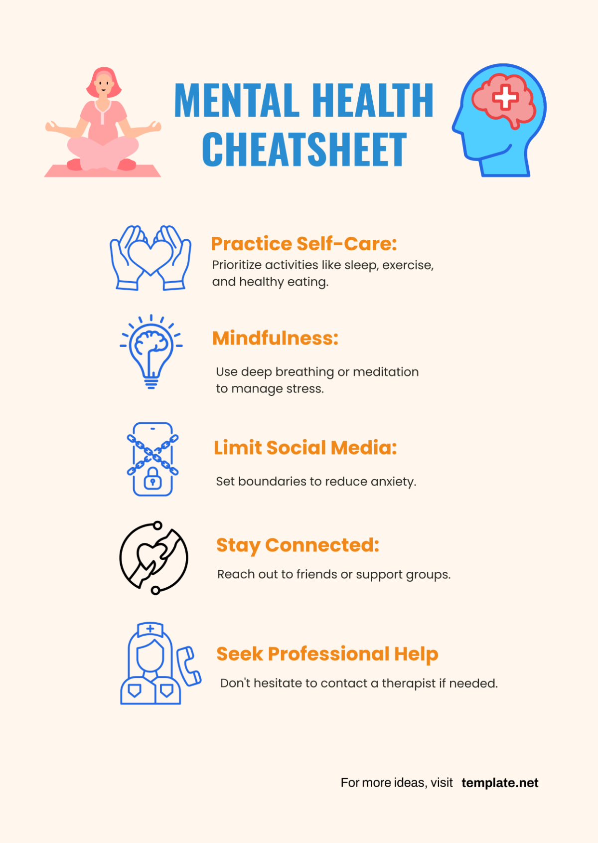 Free Mental Health Cheatsheet Template