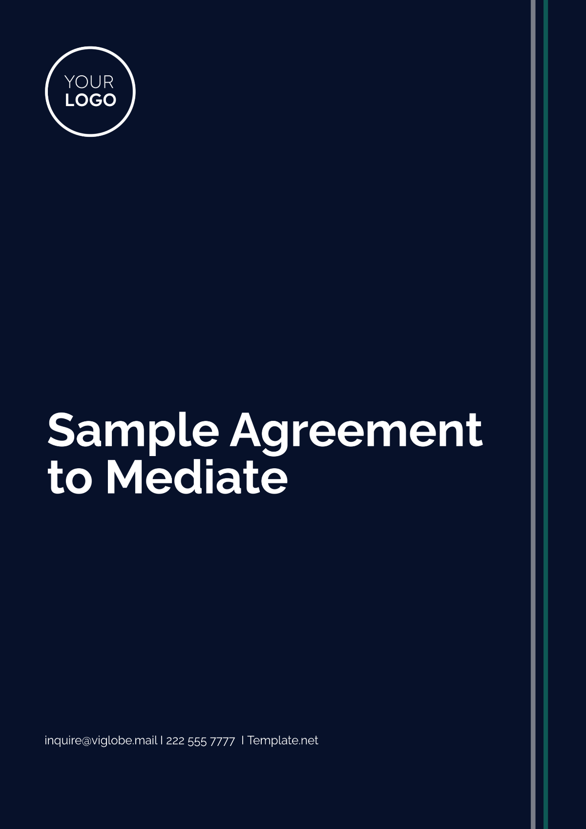 Free Sample Agreement to Mediate Template