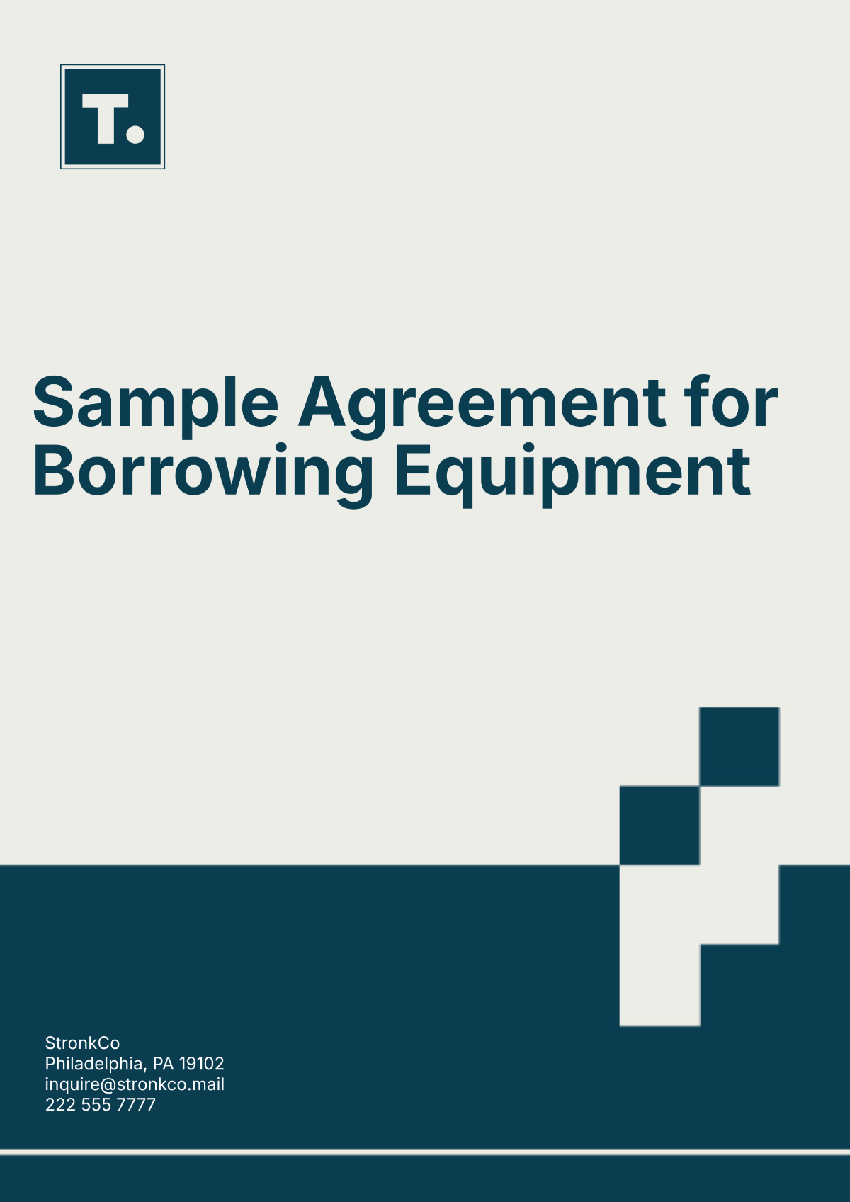 Free Sample Agreement for Borrowing Equipment Template