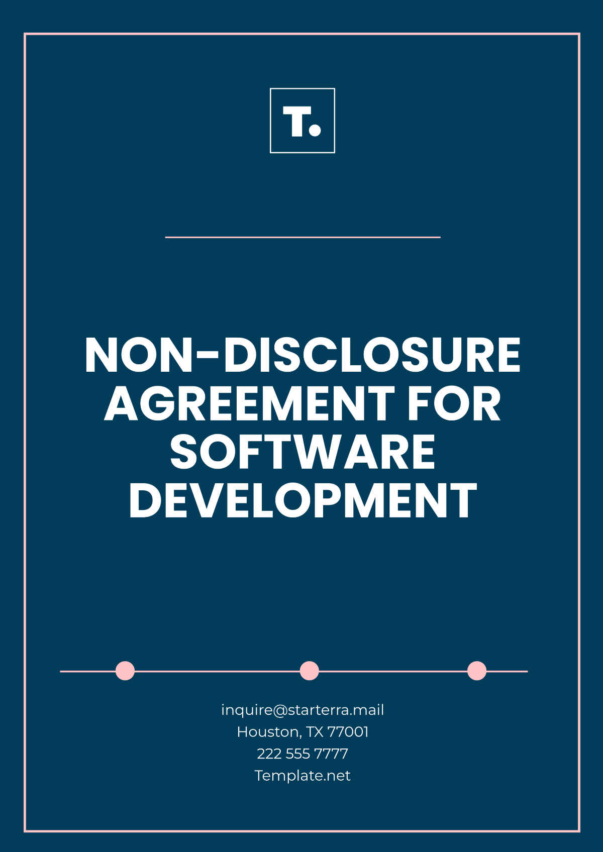 Non-Disclosure Agreement for Software Development Template - Edit Online & Download