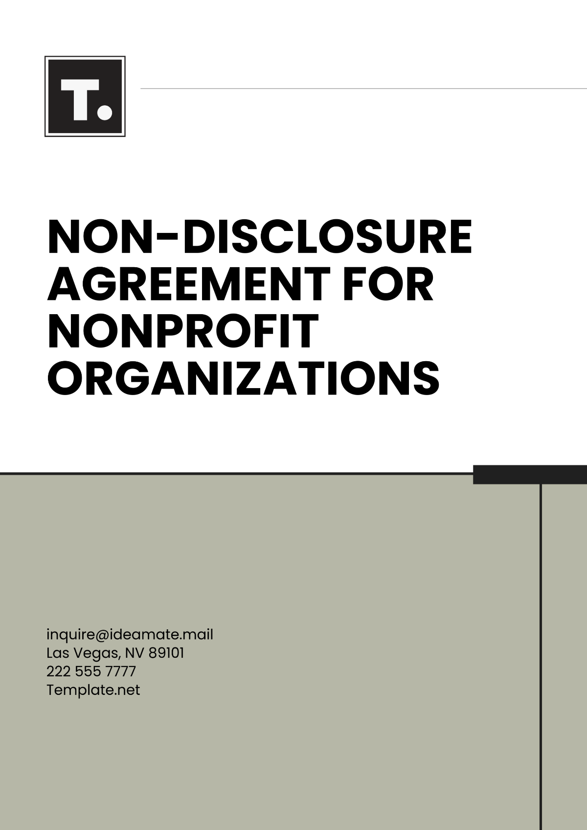 Non-Disclosure Agreement for Nonprofit Organizations Template - Edit Online & Download