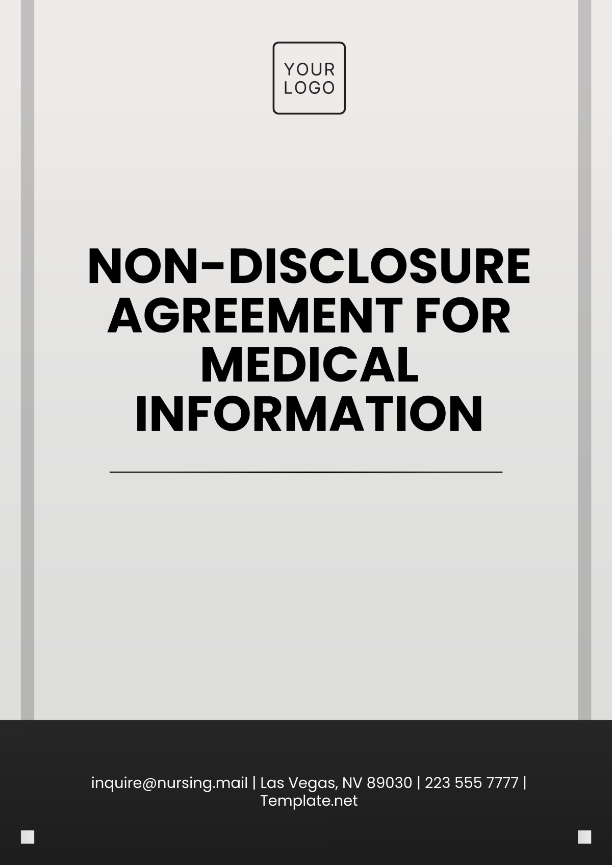 Non-Disclosure Agreement for Medical Information Template - Edit Online & Download