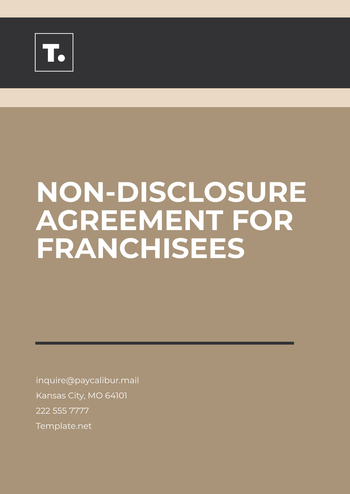 Non-Disclosure Agreement for Franchisees Template - Edit Online & Download