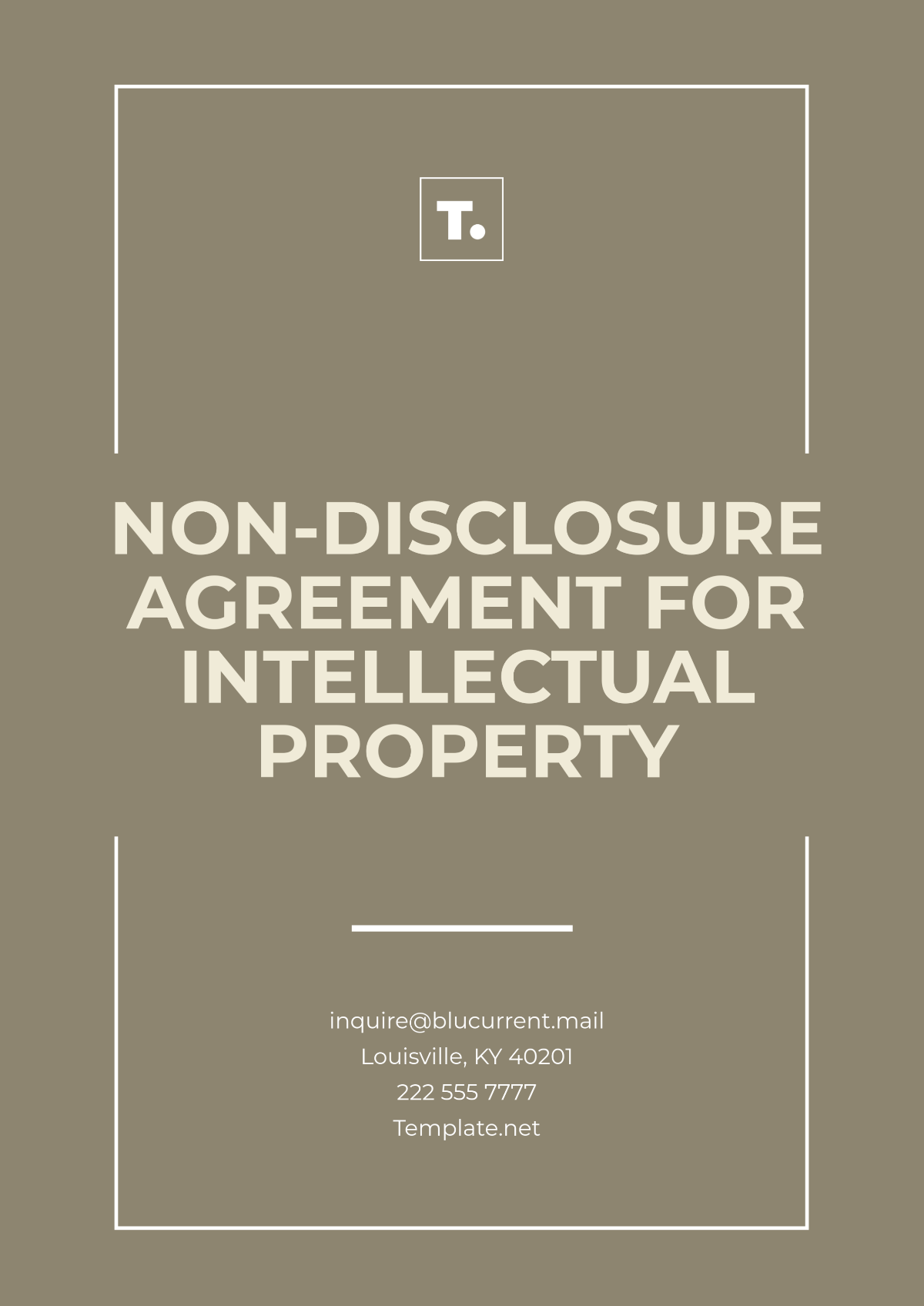 Non-Disclosure Agreement for Intellectual Property Template - Edit Online & Download