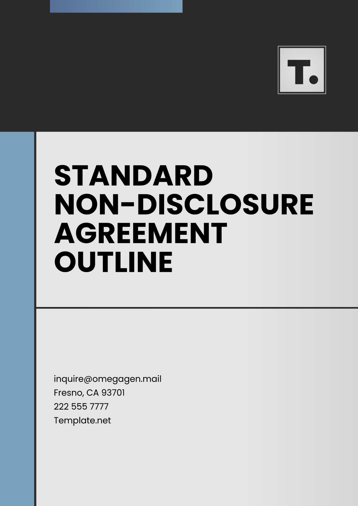 Free Standard Non-Disclosure Agreement Outline Template