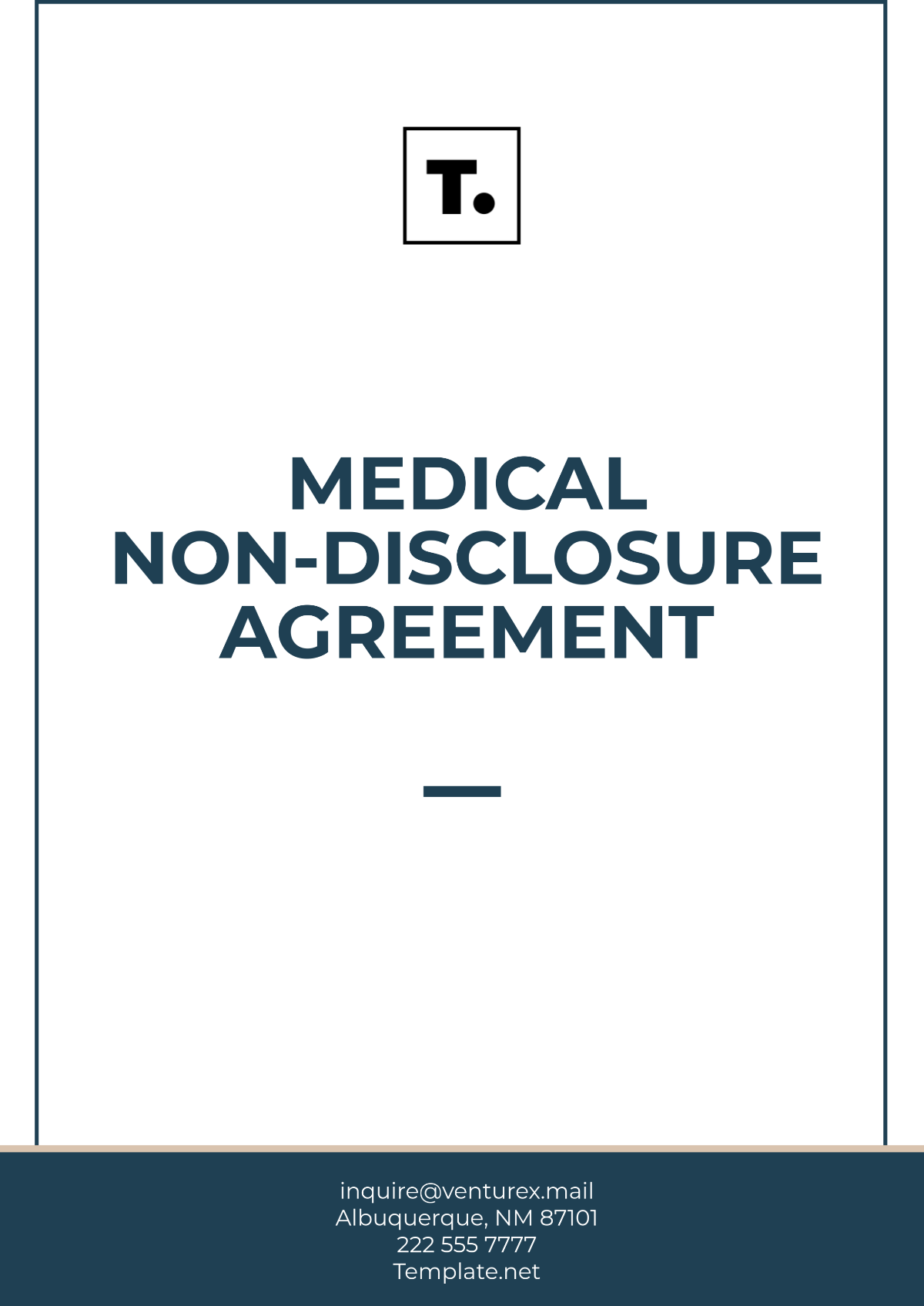 Medical Non-Disclosure Agreement Template - Edit Online & Download