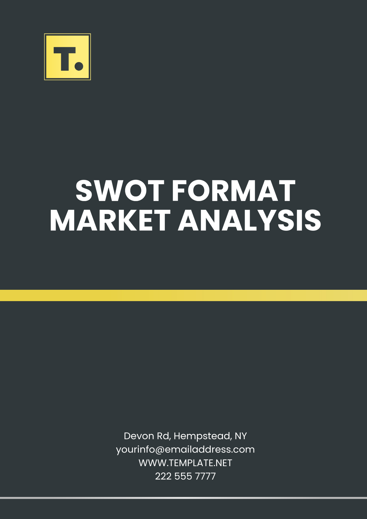 Free SWOT Format Market Analysis  Template