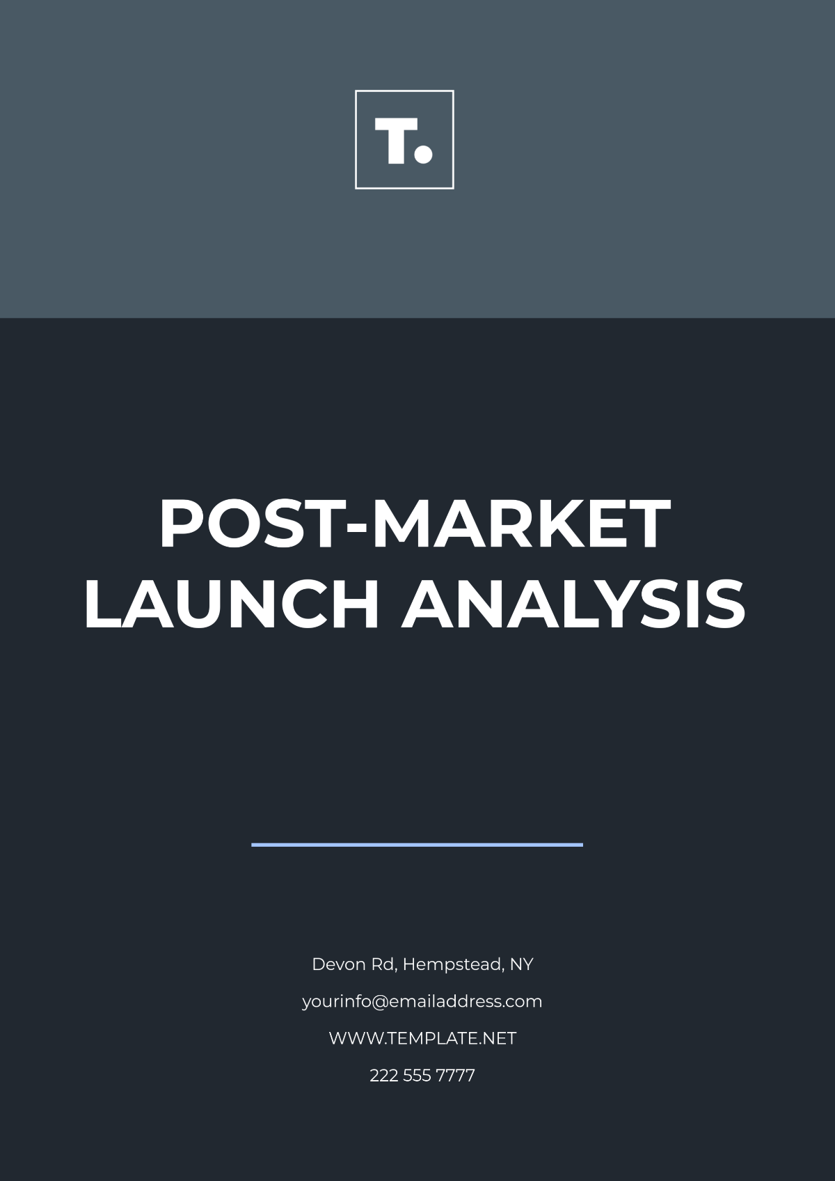 Free Post-Market Launch Analysis Template