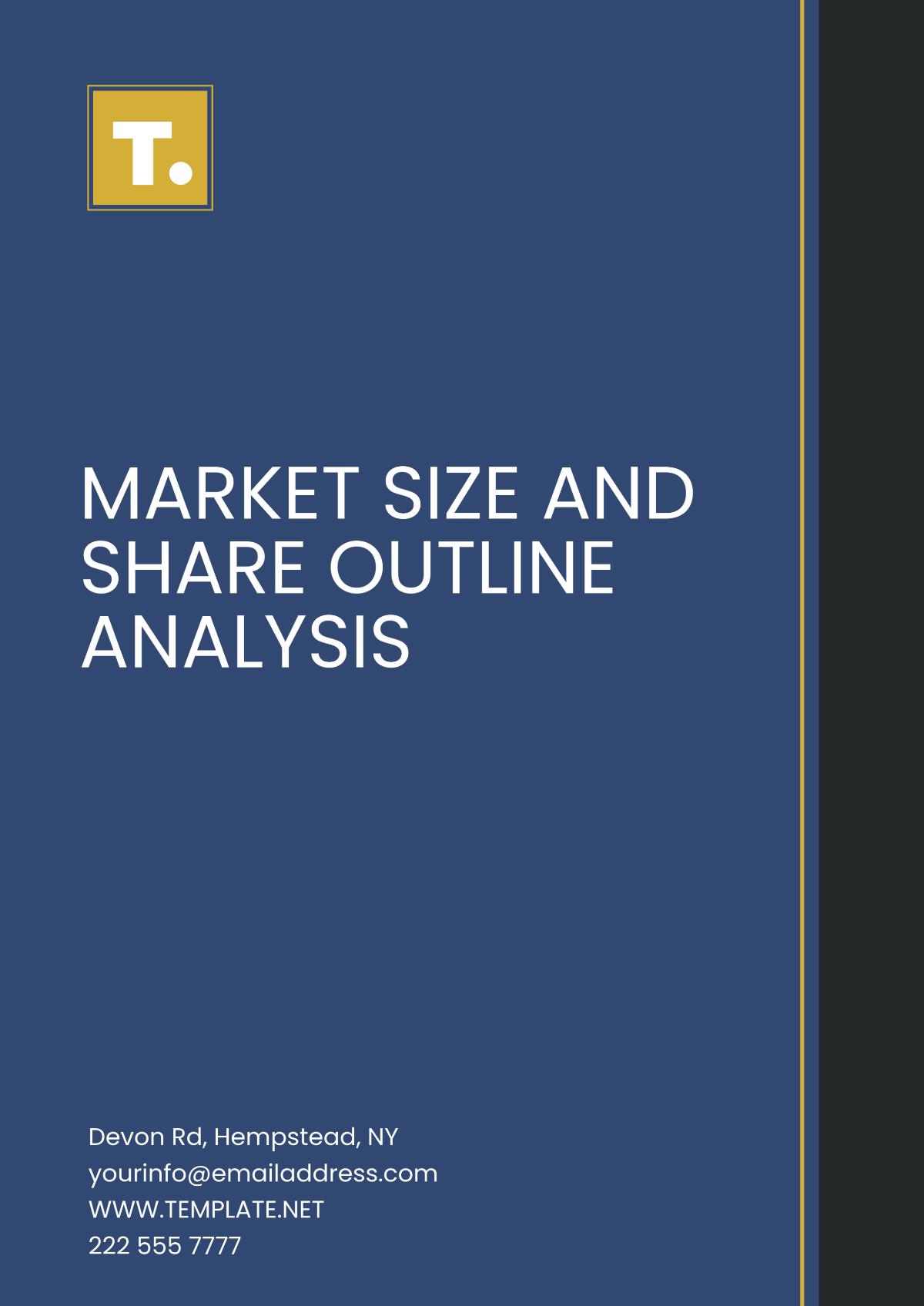 Free Market Size and Share Outline Analysis Template