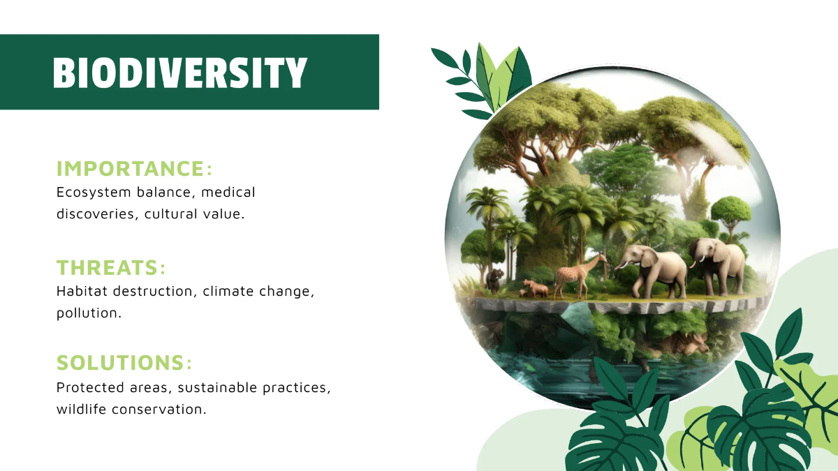 Free Environment Awareness PPT Template to Edit Online