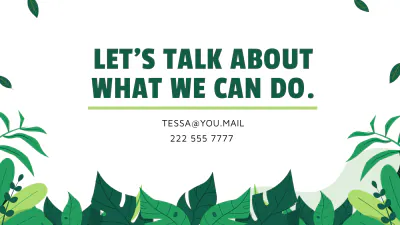 Free Environment Awareness PPT to Edit Online