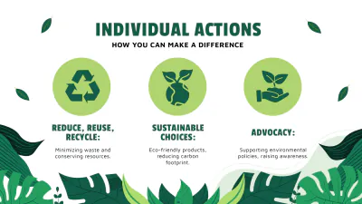 Free Environment Awareness PPT to Edit Online