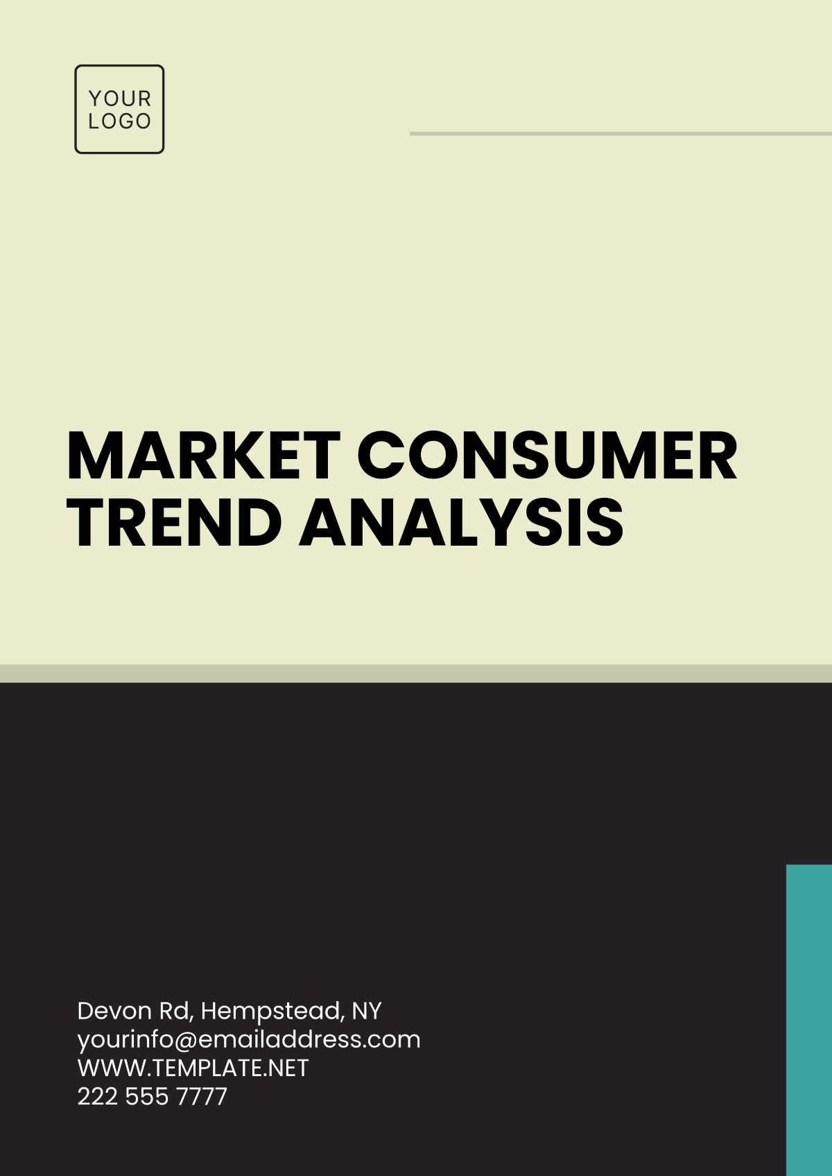 Free Market Consumer Trend Analysis Template