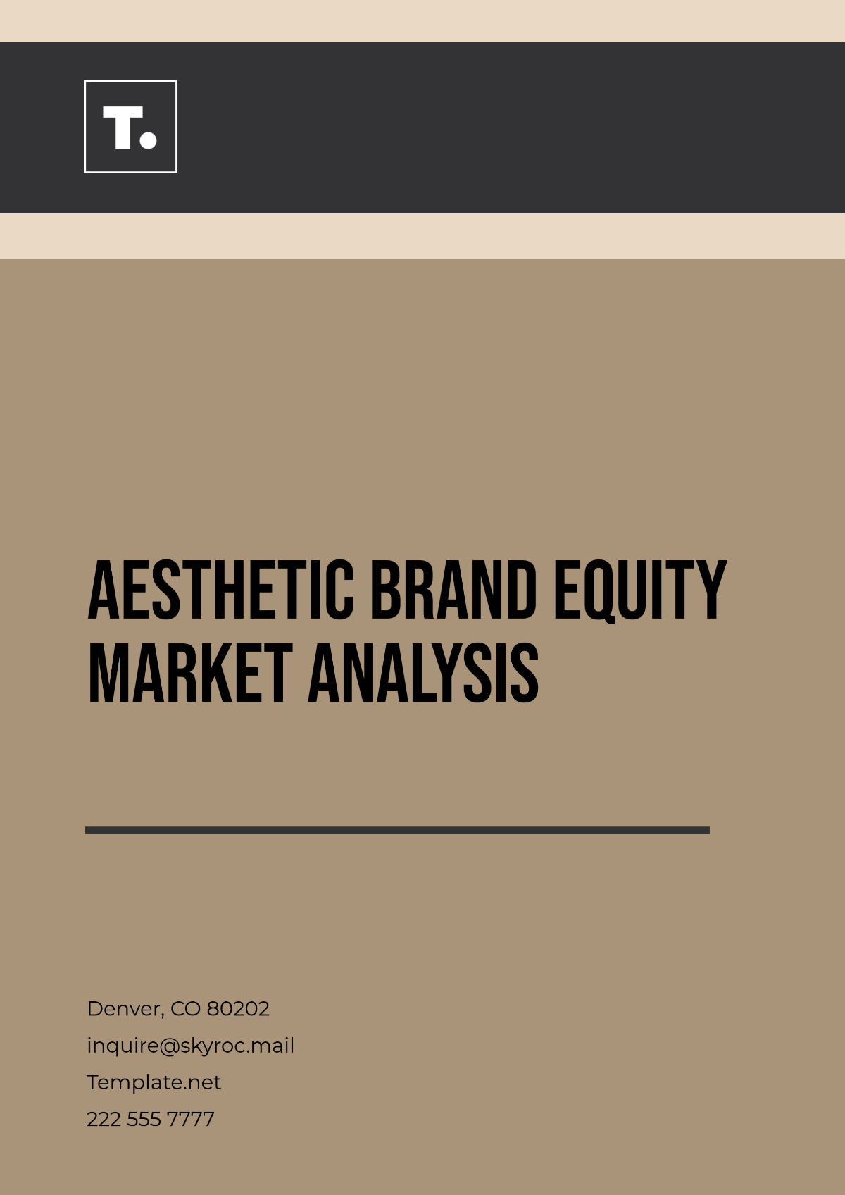 Free Aesthetic Brand Equity Market Analysis Template