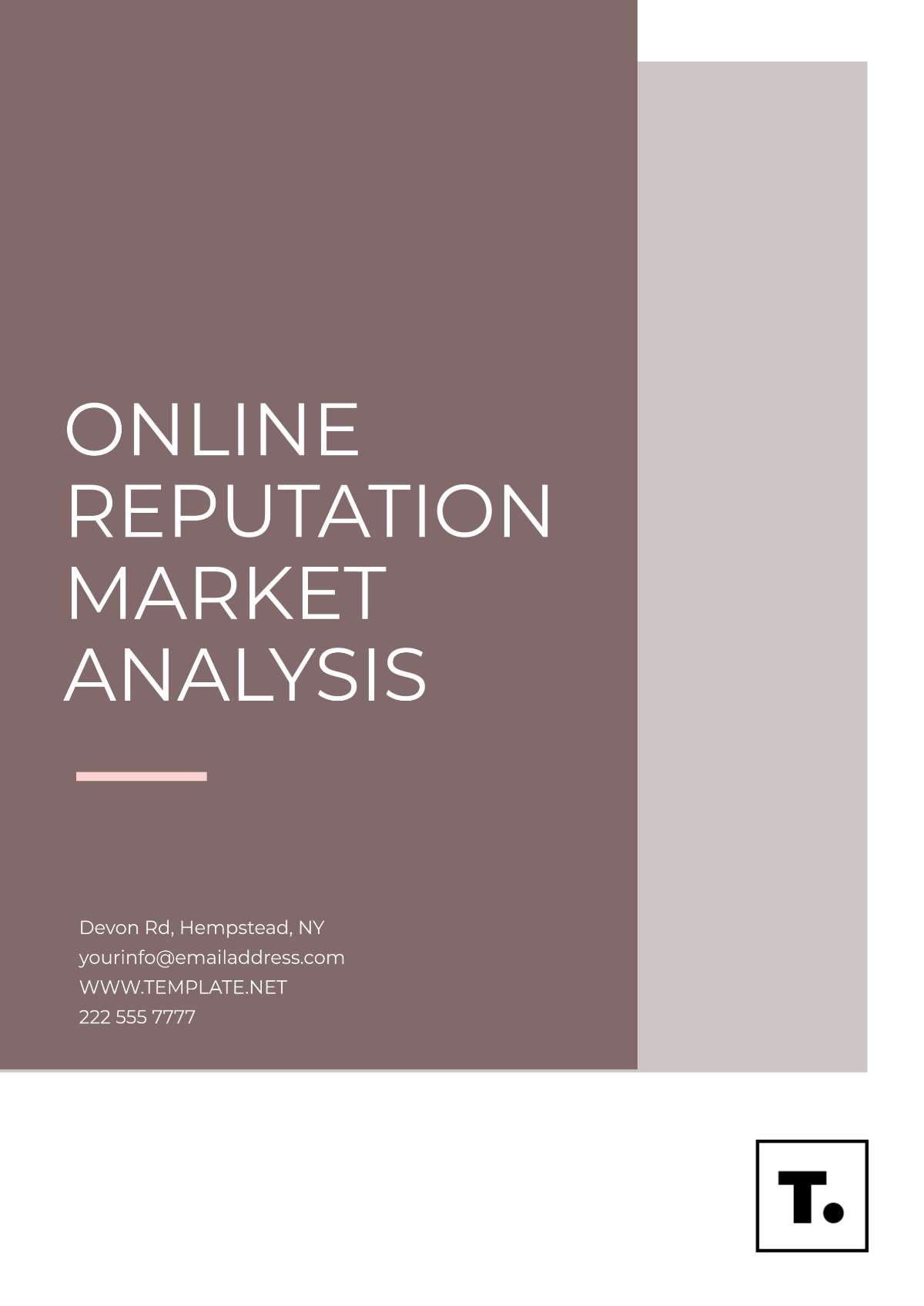 Free Online Reputation Market Analysis Template