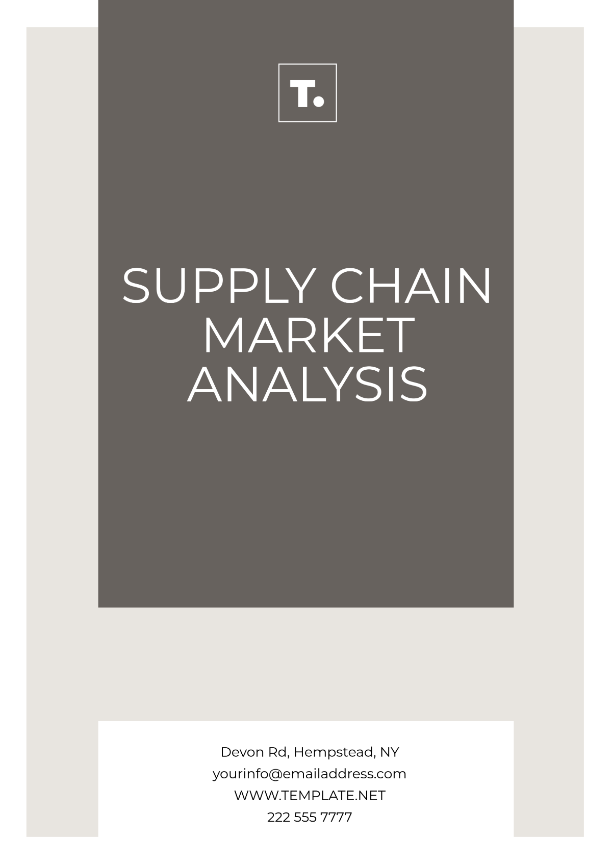 Free Supply Chain Market Analysis Template