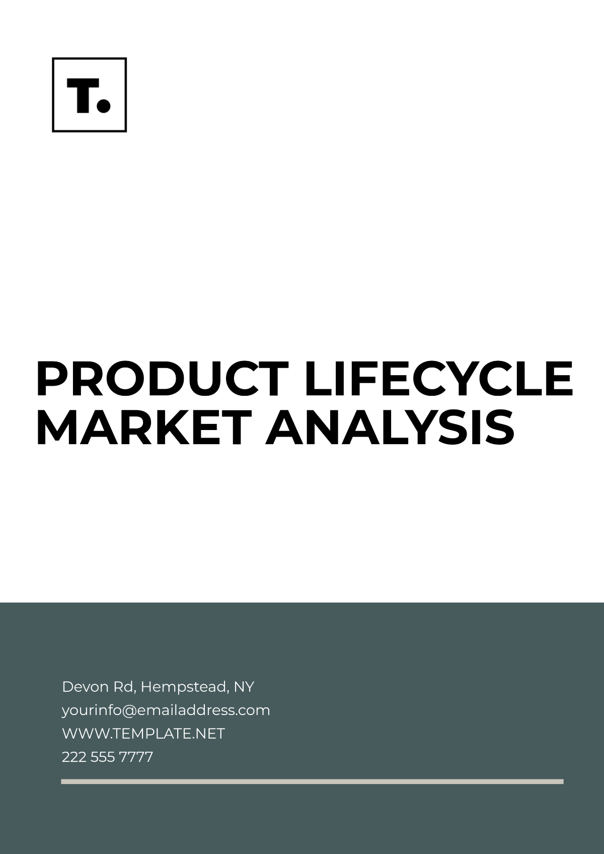 Free Product Lifecycle Market Analysis Template