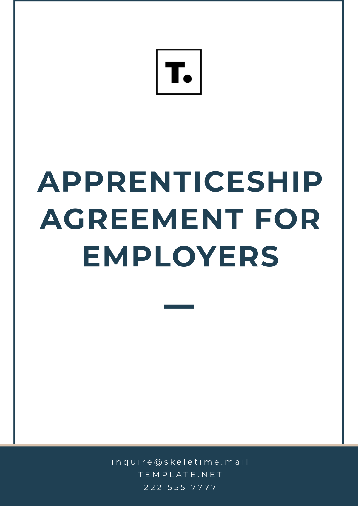 Free Apprenticeship Agreement for Employers Template