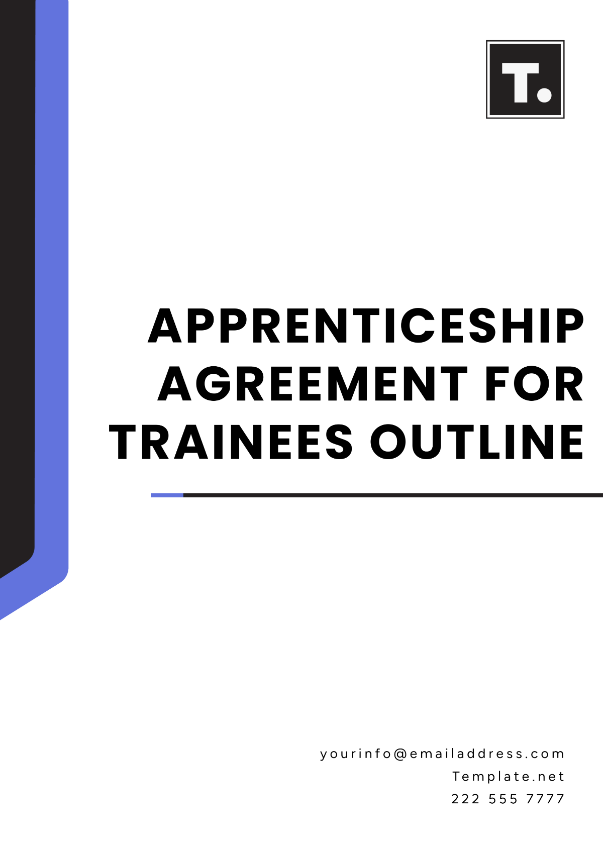 Free Apprenticeship Agreement for Trainees Outline Template