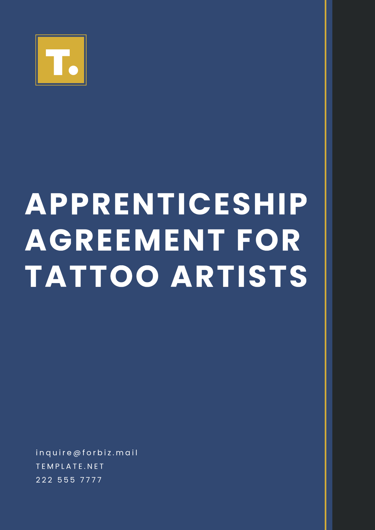 Free Apprenticeship Agreement for Tattoo Artists Template