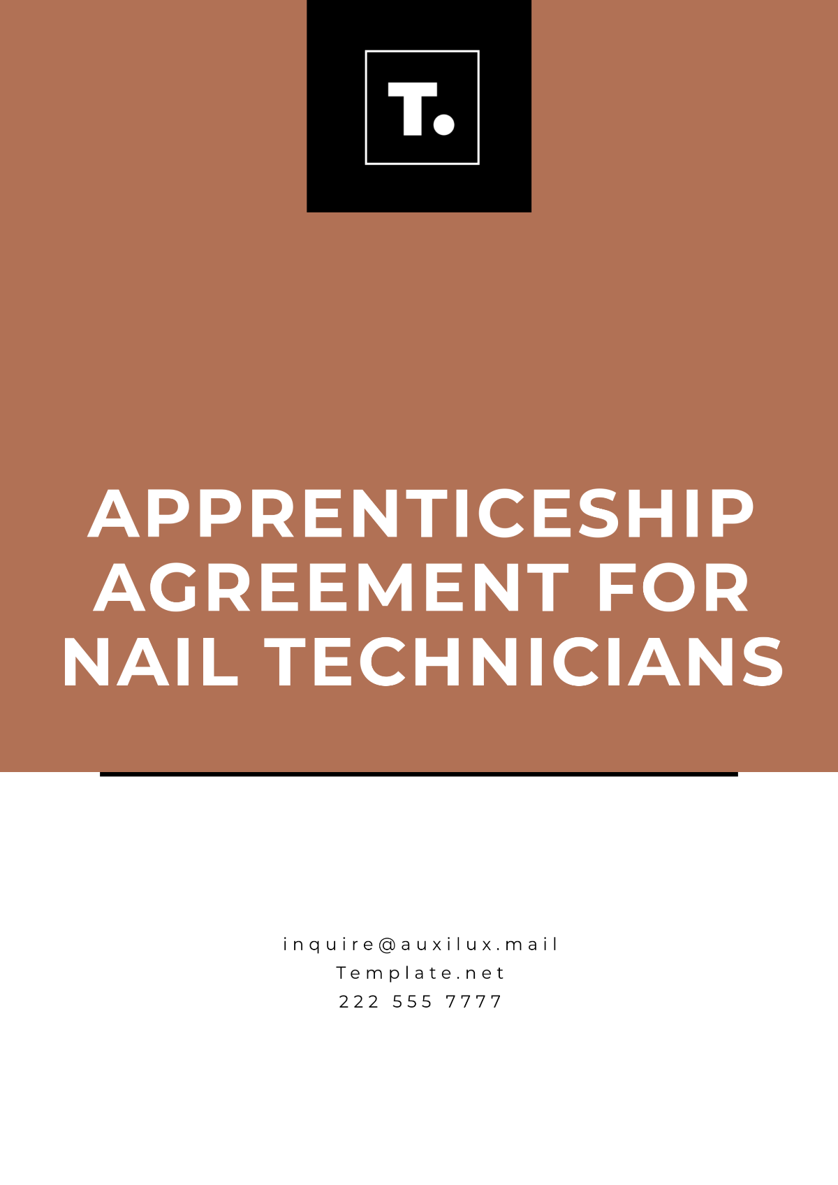 Free Apprenticeship Agreement for Nail Technicians Template