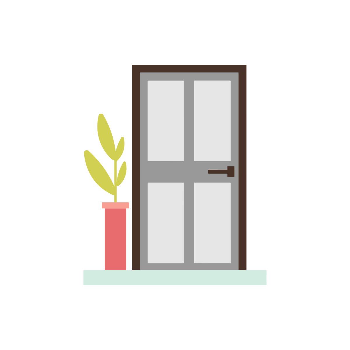 Modern Door Clipart  - Edit Online | Template.net