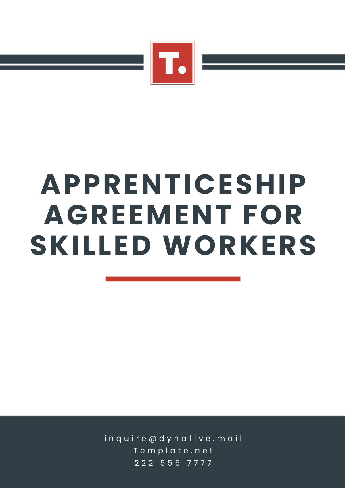 Free Apprenticeship Agreement for Skilled Workers Template