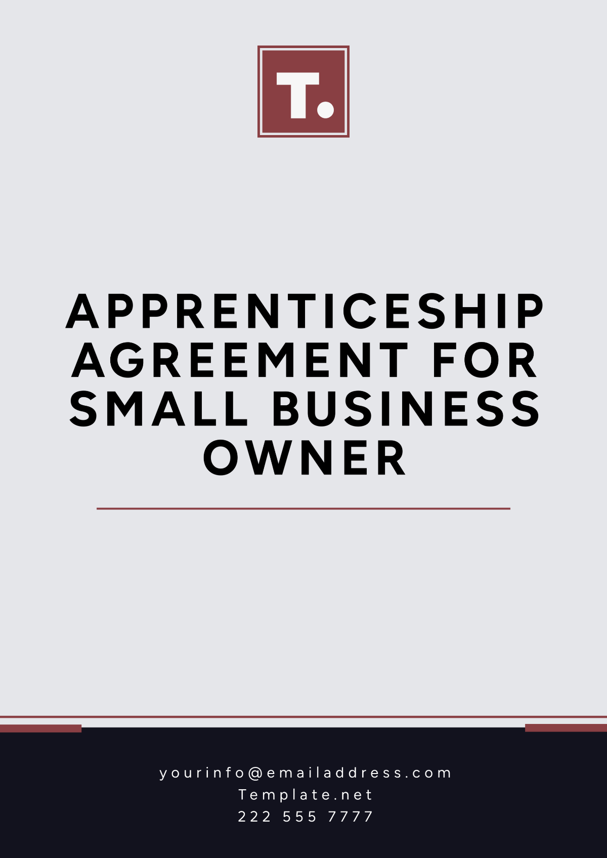 Free Apprenticeship Agreement for Small Business Owners Template