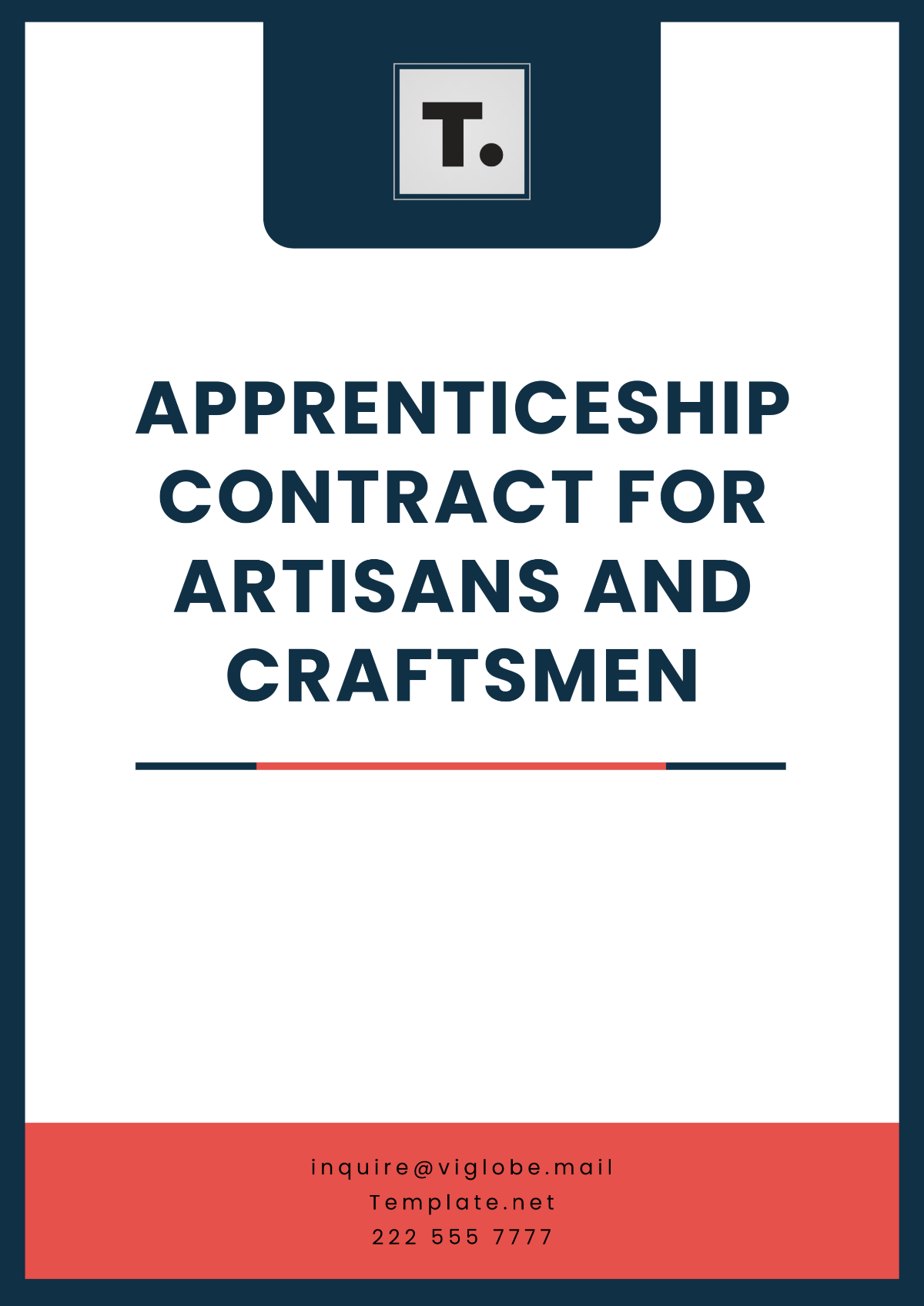 Free Apprenticeship Contract for Artisans and Craftsmen Template