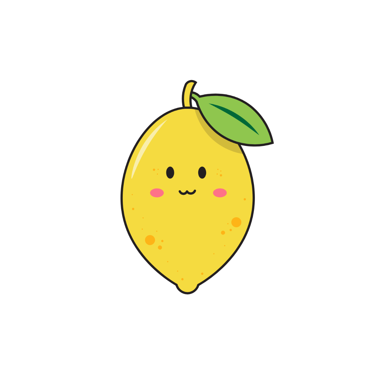 Cute Lemon Clipart - Edit Online | Template.net