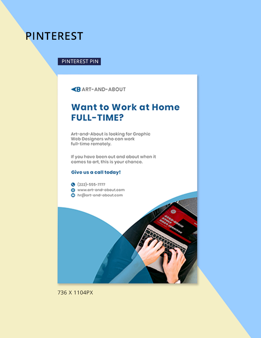 Work From Home Hiring Social Media Ads Template