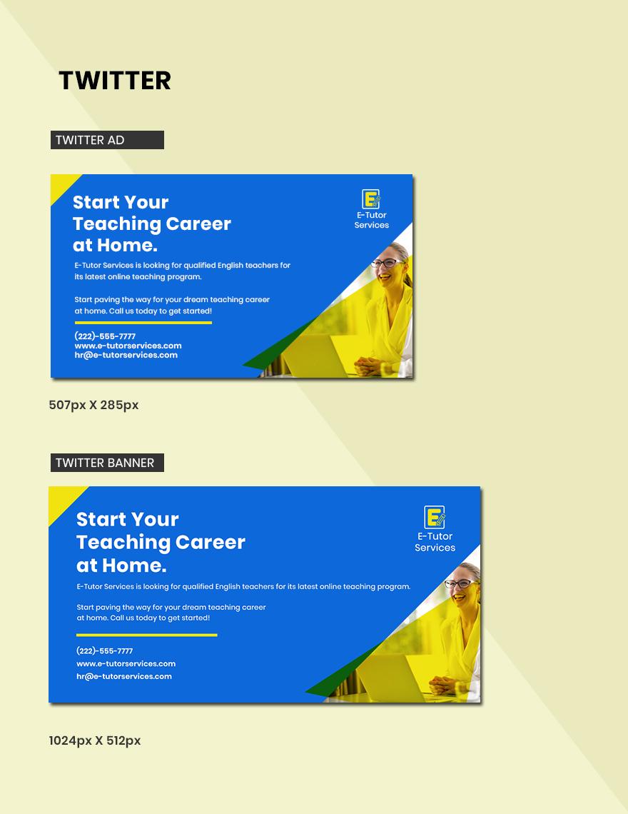 Work From Home Job Social Media Ads Template