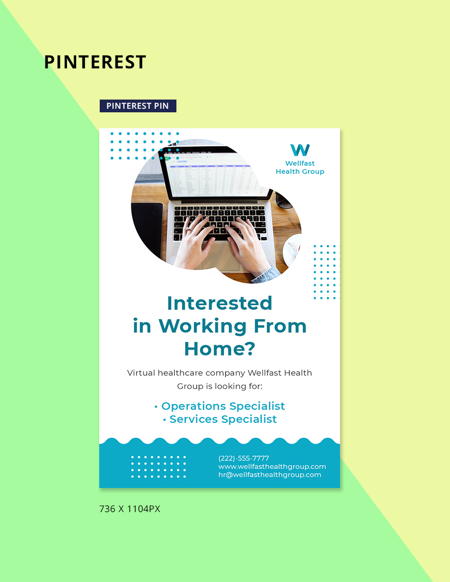 Work at Home Social Media Ads Template
