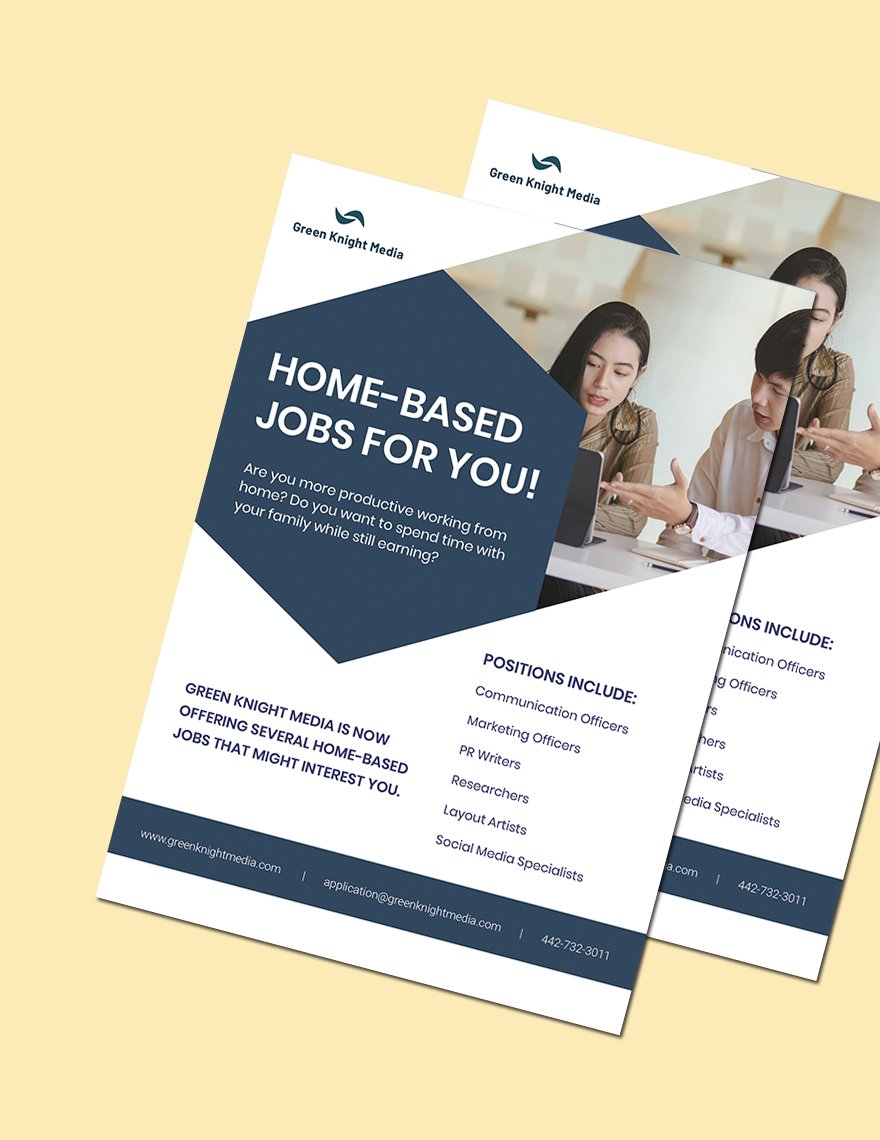 Working From Home Poster Template
