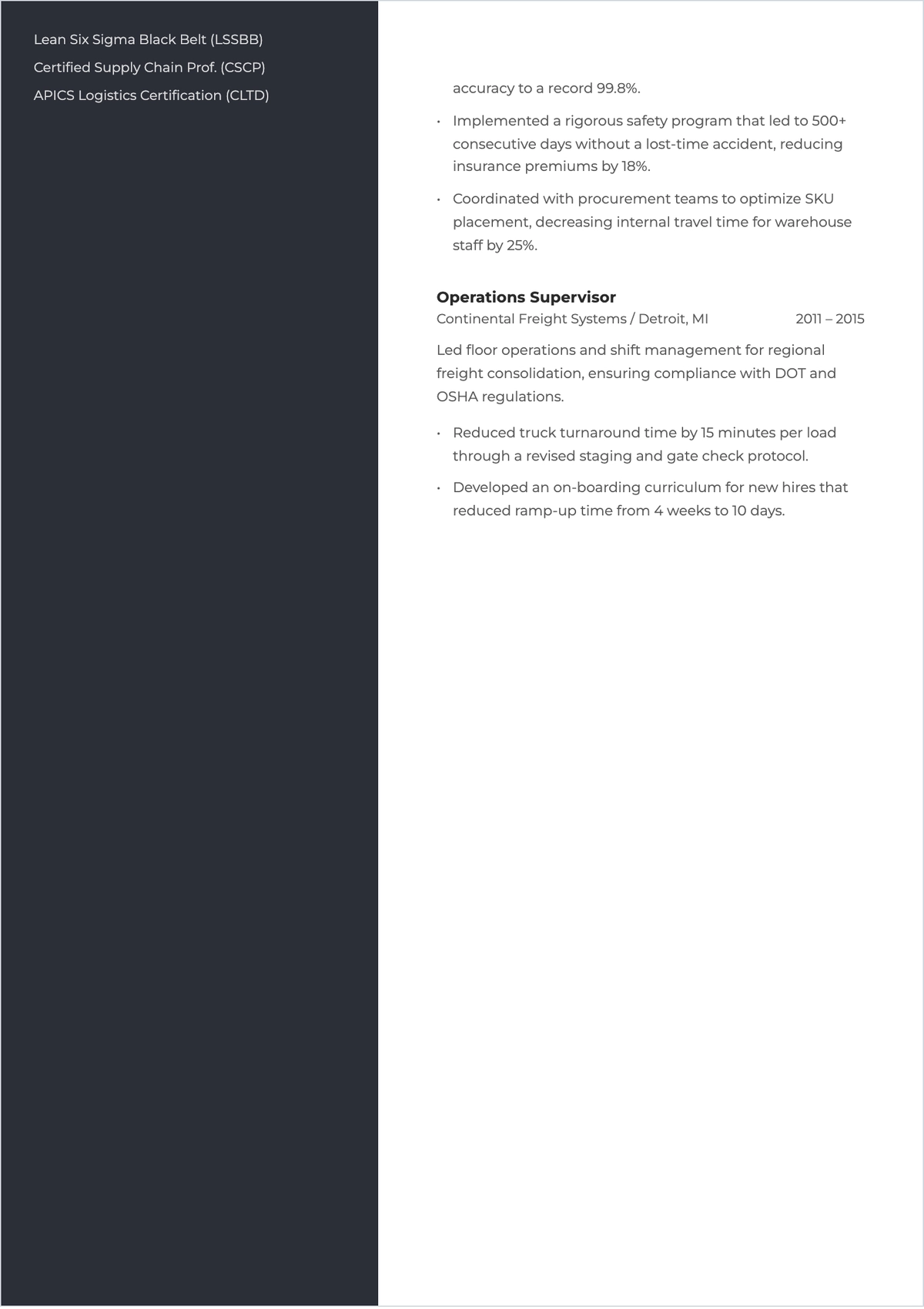 Free Functional ATS Resume Layout Template, AI Resume Builder