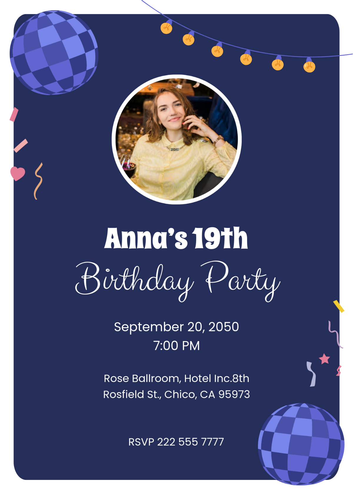 Free Creative Birthday Party Invitation Template