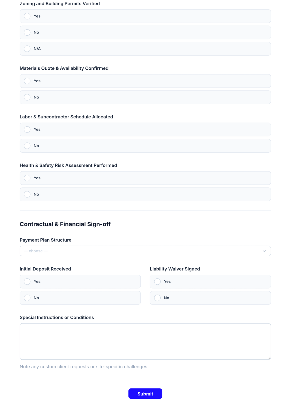 Free Construction Sales Checklist Template & AI Maker Free Construction Sales Checklist Template & AI Maker