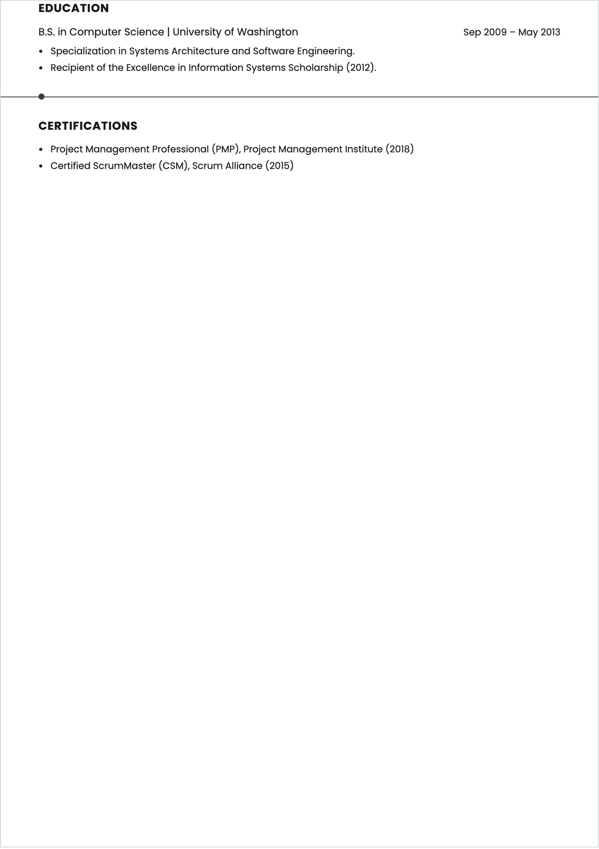 Free Professional ATS Resume Layout Template, AI Resume Builder