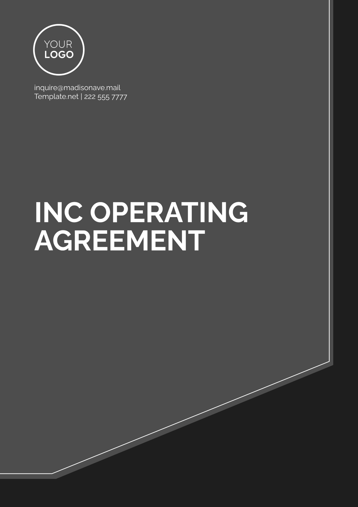 Free INC Operating Agreement Outline Template