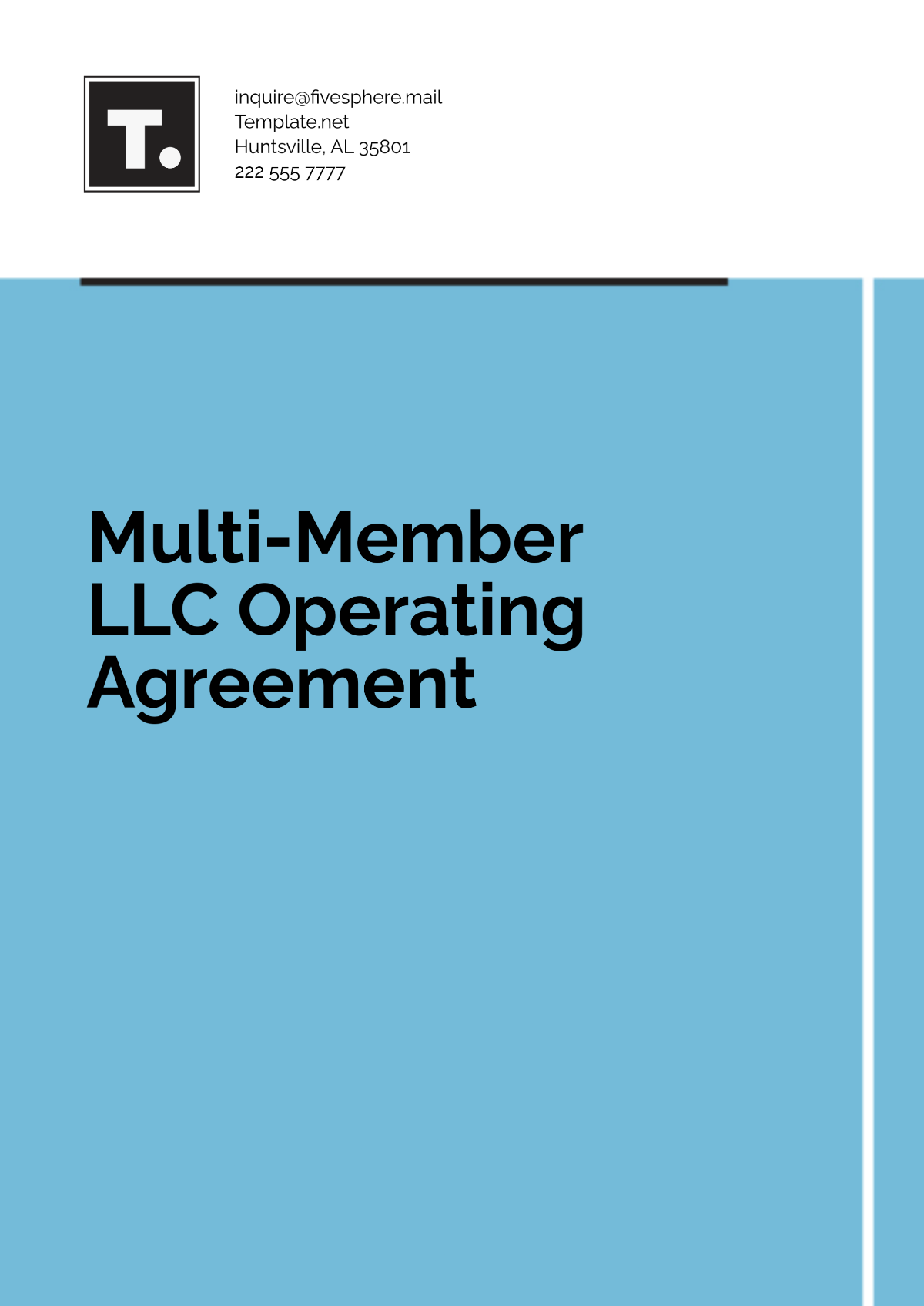 Free Multi-Member LLC Operating Agreement Template