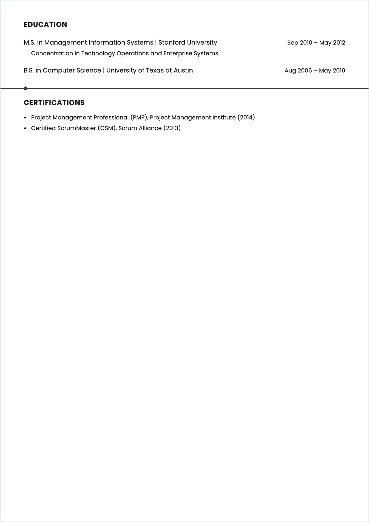 Free CV Layout for ATS Job Applications Template, AI CV Builder