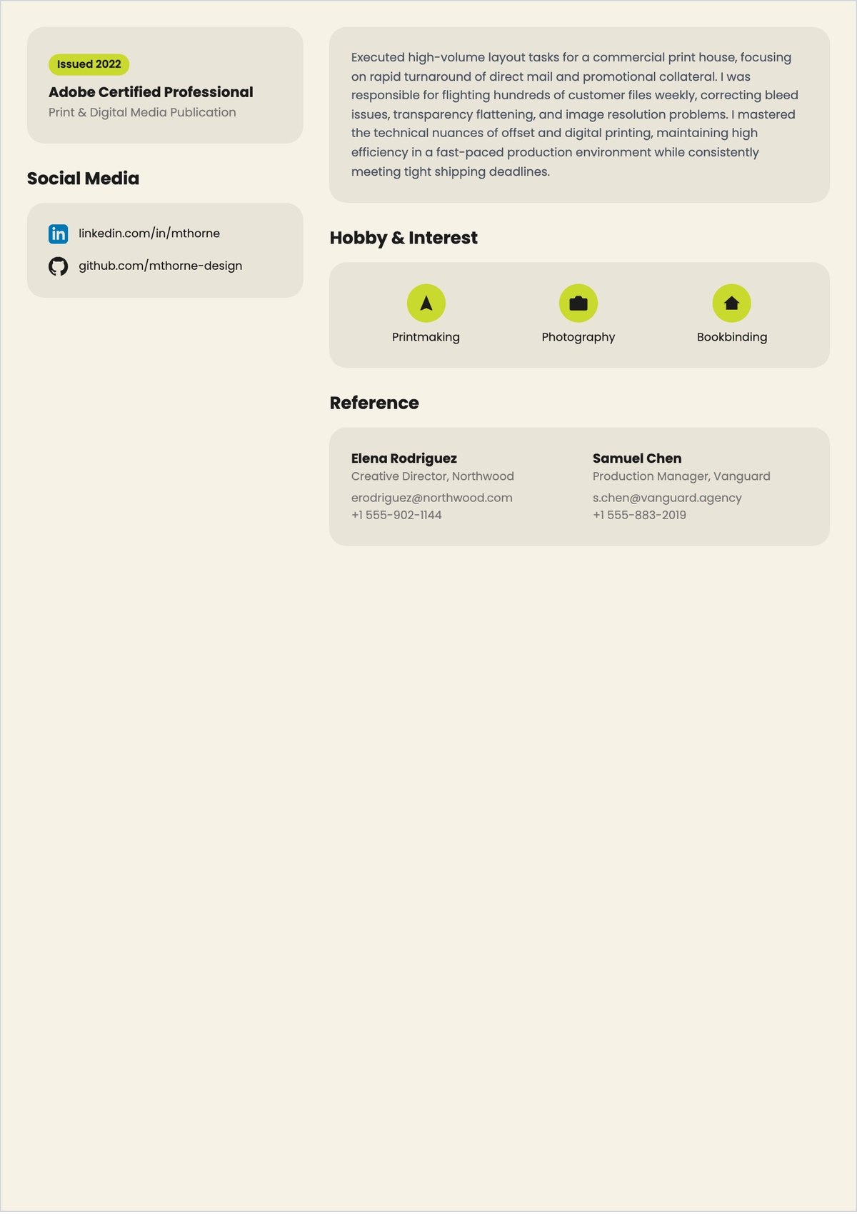 Free Printable ATS Resume Layout Template, AI Resume Builder